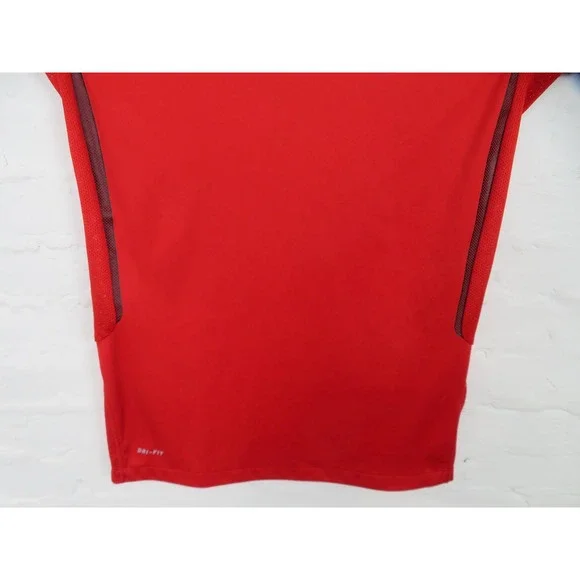 United States Soccer Jersey Womens Med Red Nike Training Top USA National Team - Picture 3 of 10
